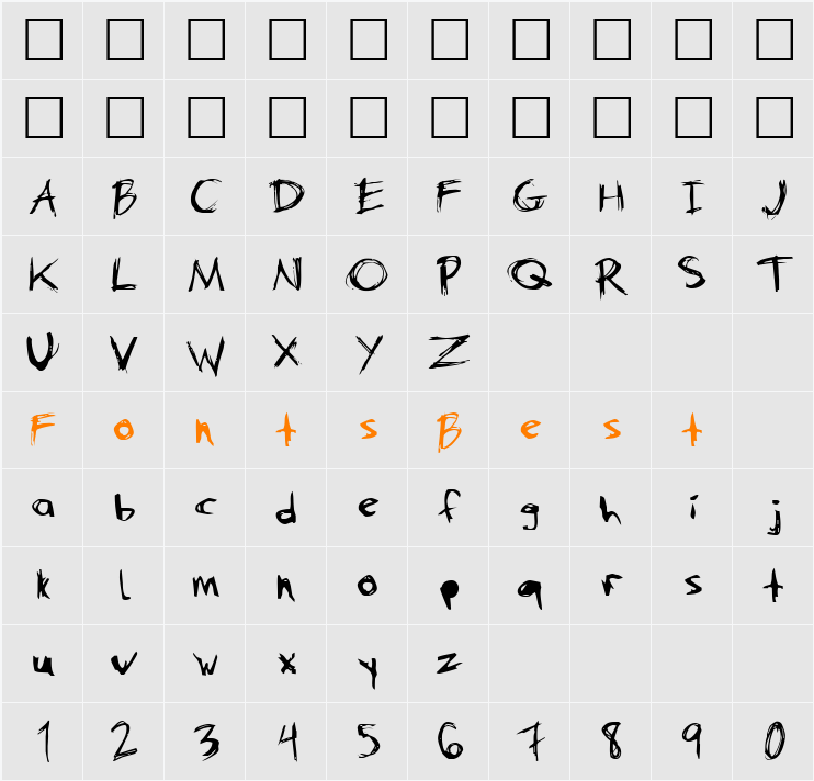 DANimal Character Map