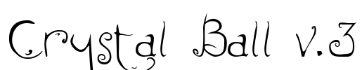 Crystal Ball v.3 Font Image