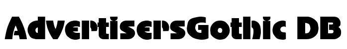 AdvertisersGothic DB Font Image