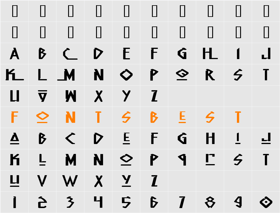 JI-Hisses Character Map