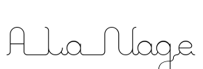 A La Nage Font Image