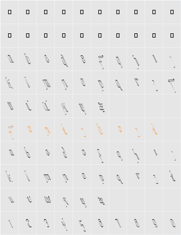 FZ JAZZY 35 HOLLOW LEFTY Character Map