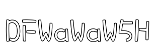 DFWaWaW5H Font Image