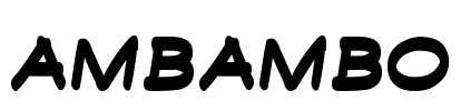 Ambambo Font Image