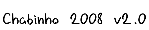 Chabinho 2008 v2.0 Font Image