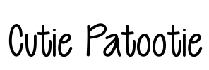 Cutie Patootie Font Image