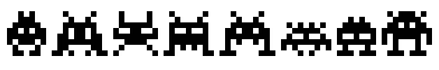 Invaders Font Image