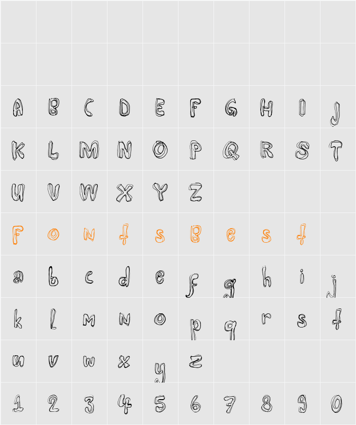 Mayonaise Character Map