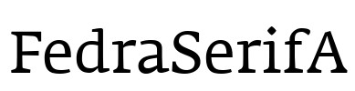 FedraSerifA Font Image