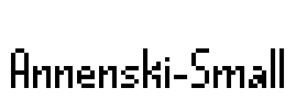 Annenski-Small Font Image