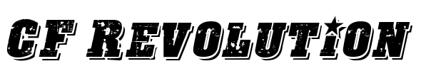 CF Revolution Font Image