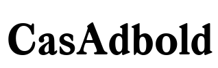 CasAdbold Font Image