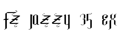 FZ JAZZY 35 EX Font Image