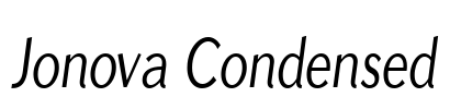 Jonova Condensed Font Image