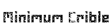 Minimum Crible Font Image