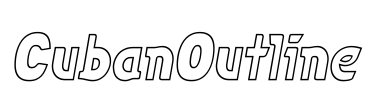 CubanOutline Font Image