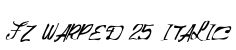 FZ WARPED 25 ITALIC