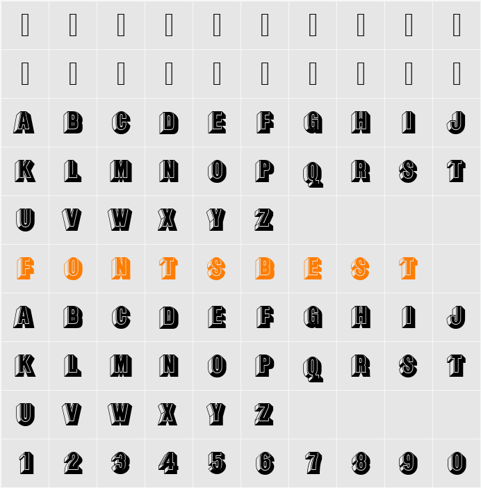 Buxon Becker Character Map