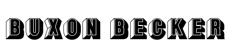 Buxon Becker Font Image