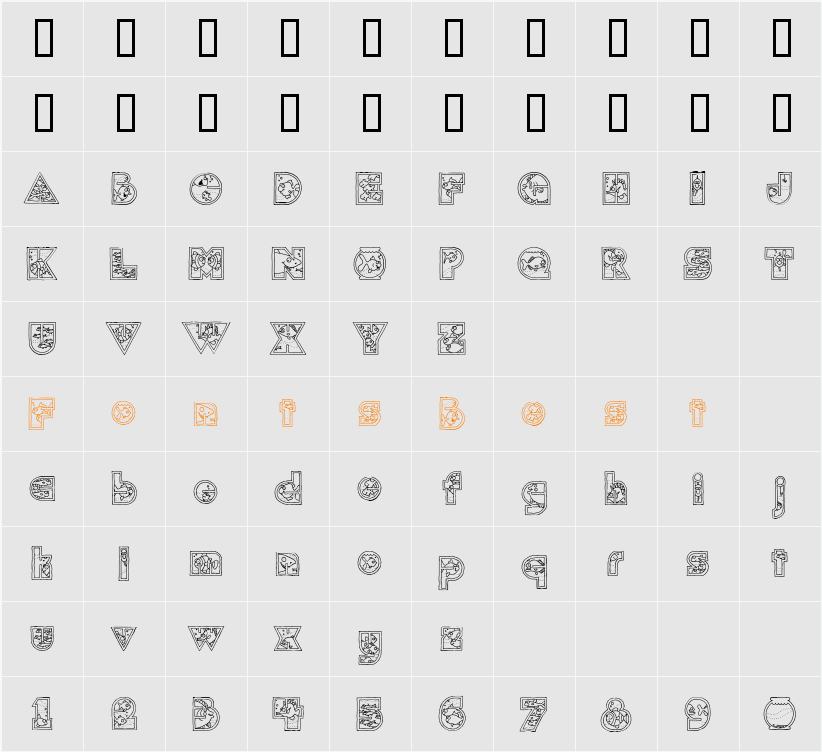 CK Fish Fun Character Map