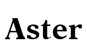 Aster Font Image