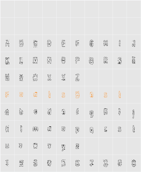 Angry bitch Character Map