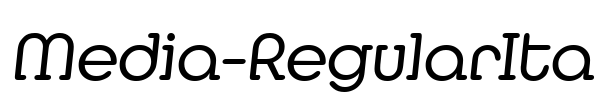 Media-RegularIta Font Image