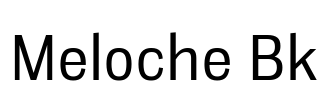 Meloche Bk Font Image