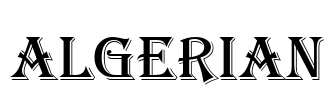 Algerian Font Image