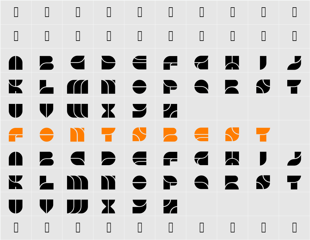 Modo Character Map