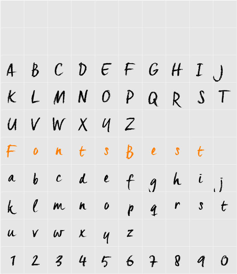 Creta_TRIAL Character Map