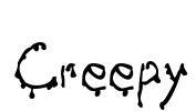 Creepy Font Image