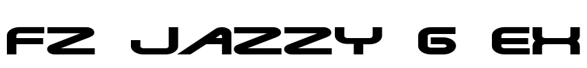 FZ JAZZY 6 EX Font Image