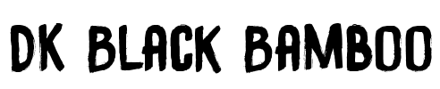 DK Black Bamboo Font Image