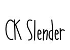 CK Slender Font Image