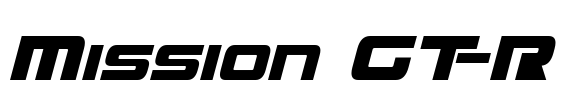 Mission GT-R Font Image