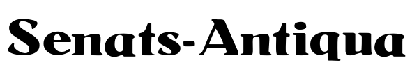 Senats-Antiqua Font Image