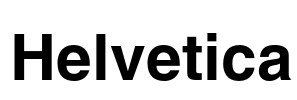 Helvetica Font Image