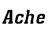 Ache Font Image