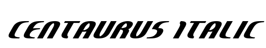 Centaurus Italic Font Image