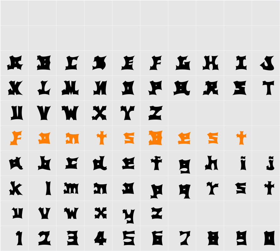 AsianWallpainting Character Map