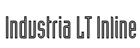 Industria LT Inline Font Image