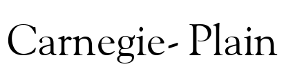 Carnegie-Plain Font Image