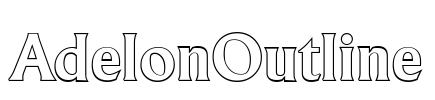 AdelonOutline Font Image