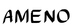 AMENO Font Image