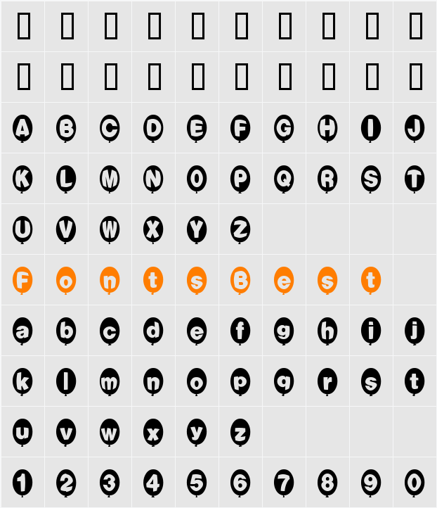 JI-Hempen Character Map