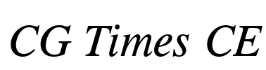 CG Times CE Font Image