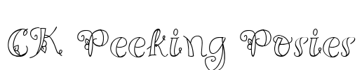 CK Peeking Posies Font Image