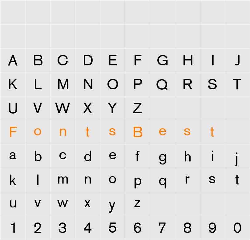 Sh Ad Grotesk Character Map