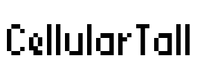 CellularTall Font Image